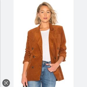 BlankNYC Corduroy Jacket Deep Plunge Blazer Copper